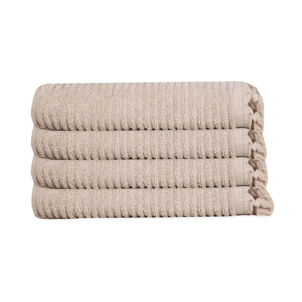 Ribbed Loom Turkish Terry Hand Towel Bundle