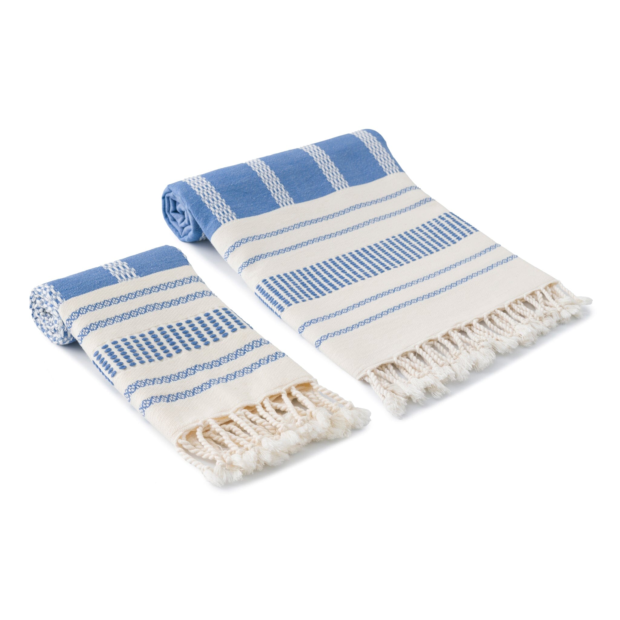 Paros Turkish Towel Set - Olive and Linen