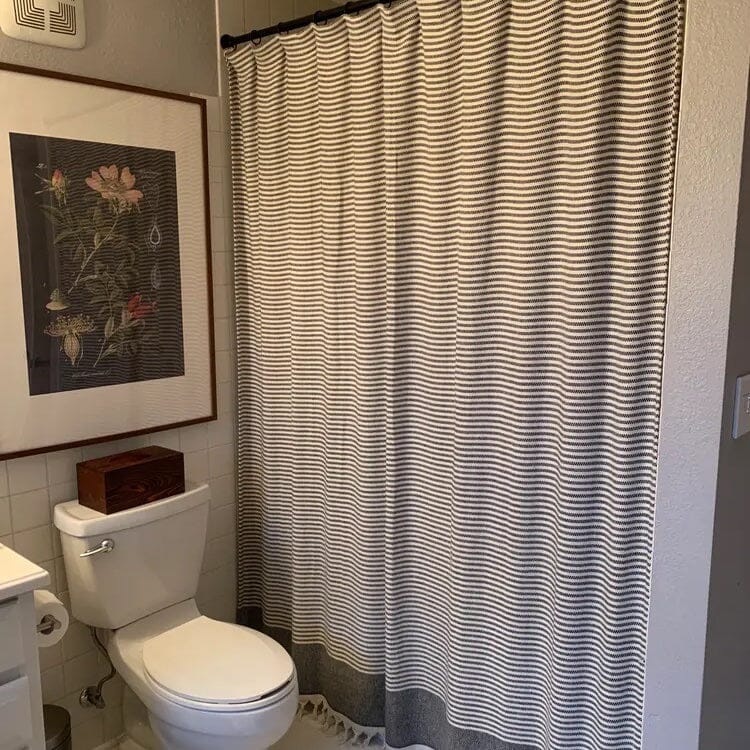 Zipper Shower Curtain