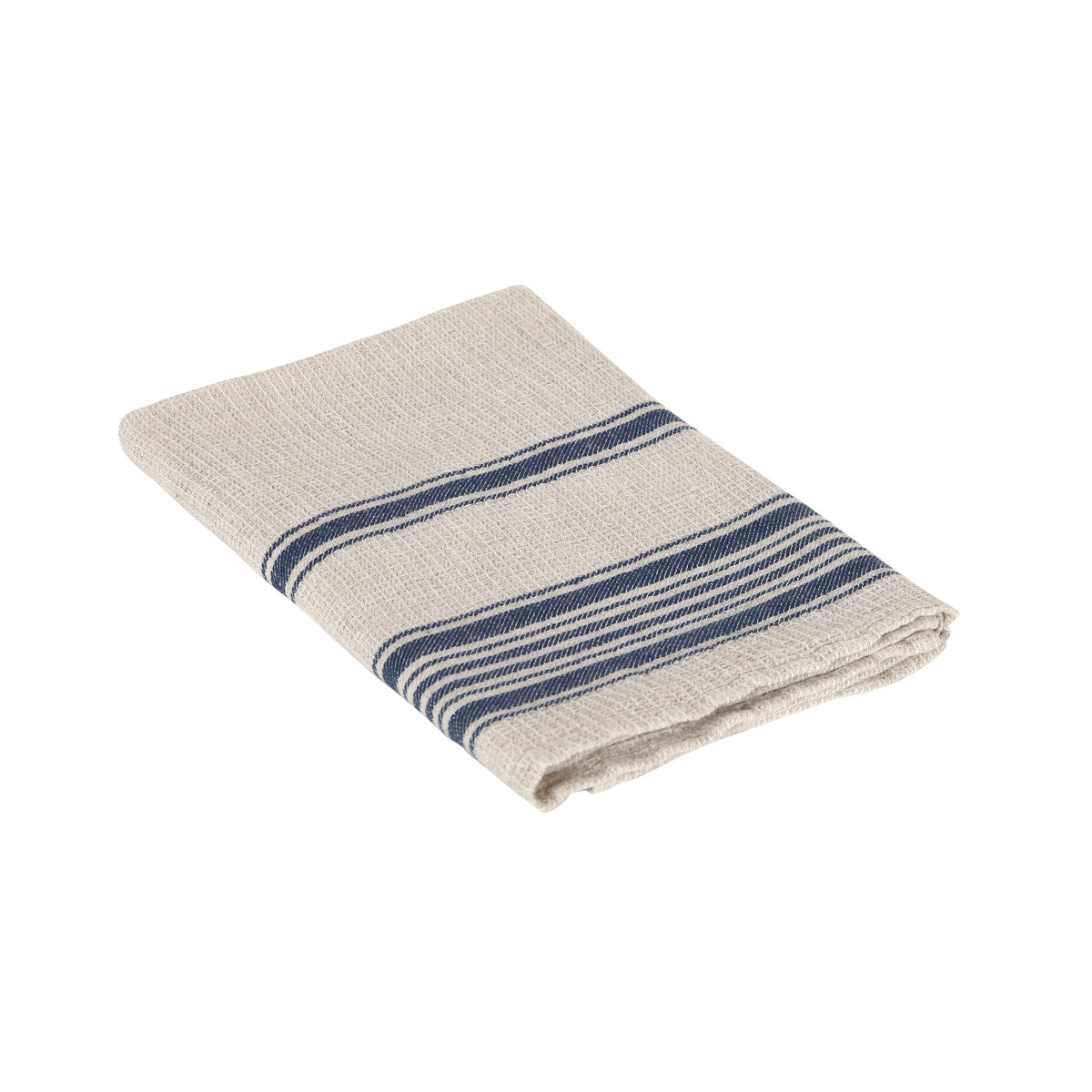 French Style Linen Tea Towels - Gingham Blue Navy - AllORA