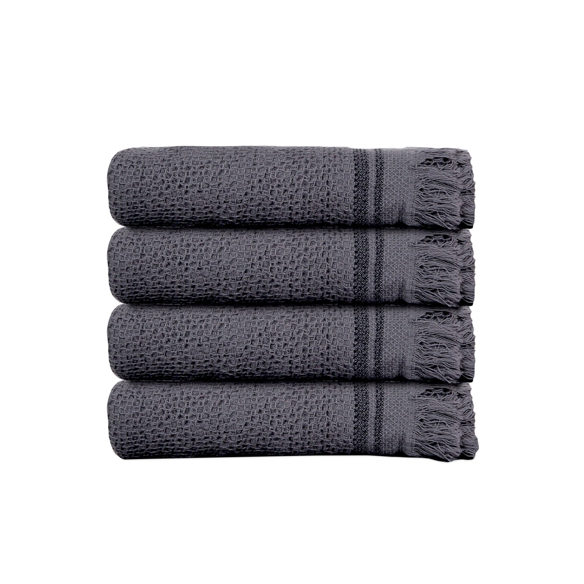 Linen Waffle Weave Kitchen Towels in Various Colors Hand -  Singapore