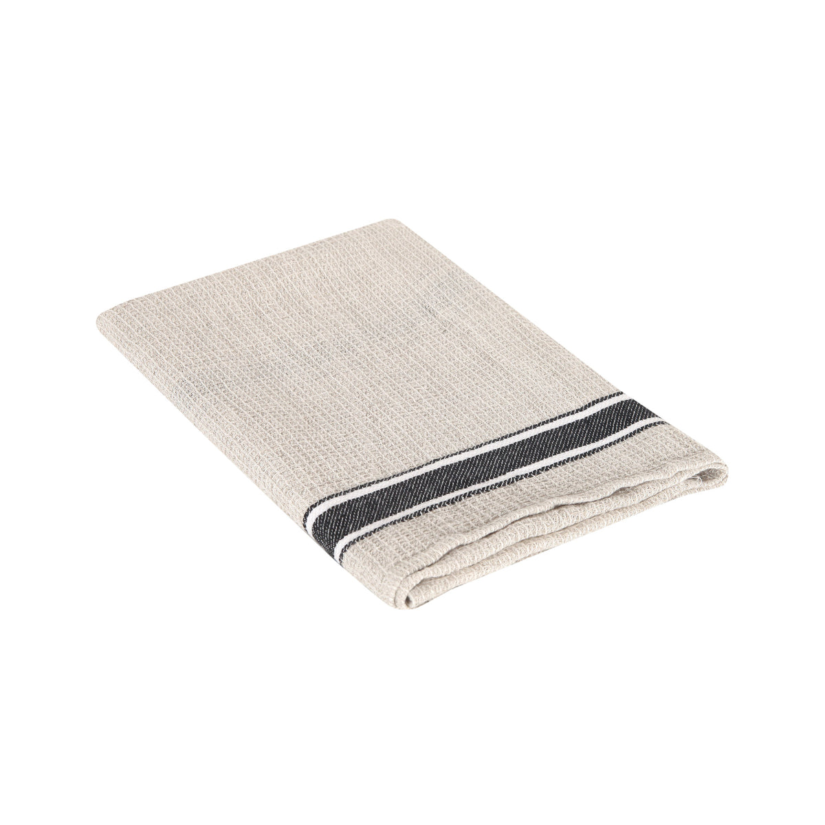 Dark Grey Linen Tea Towel