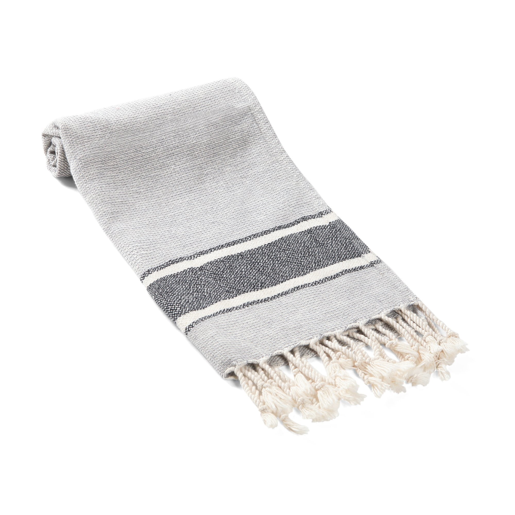 The Allora Turkish Hand / Kitchen Towel - Olive and Linen