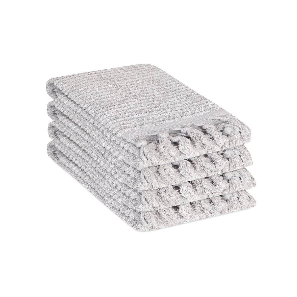 Paquete de toallas de mano de felpa turca con telar acanalado