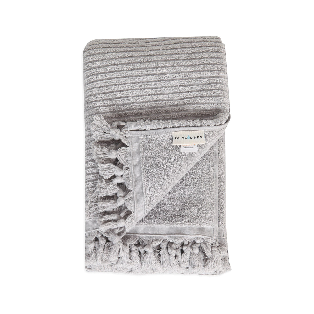 Paquete de toallas de mano de felpa turca con telar acanalado