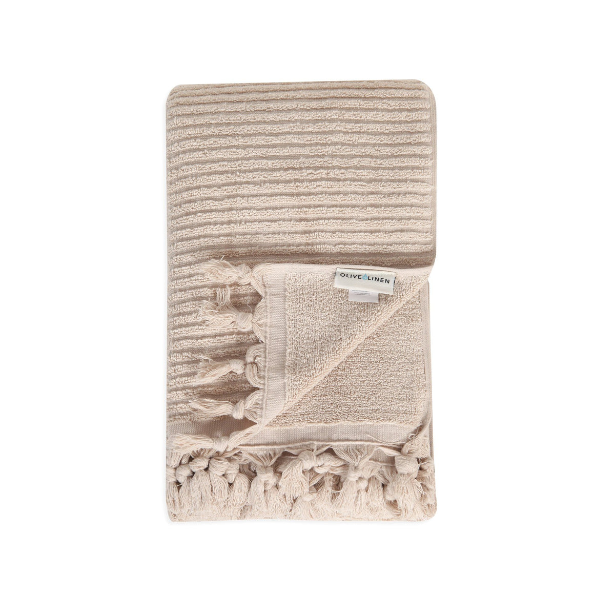 Paquete de toallas de felpa turca con telar acanalado