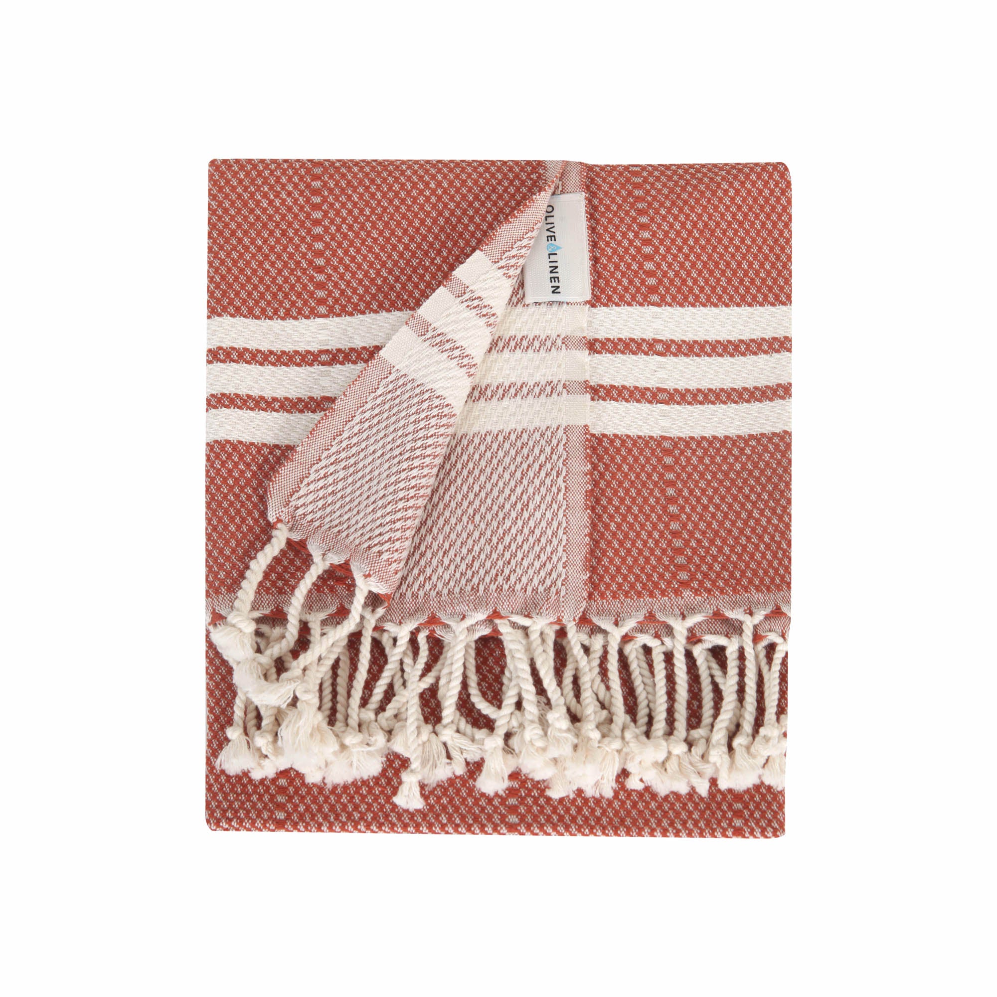 Bliss Turkish Hand / Kitchen Towel - Olive and Linen