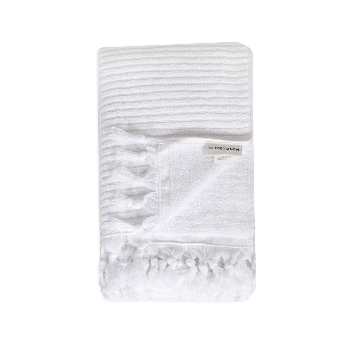 Paquete de toallas de felpa turca con telar acanalado