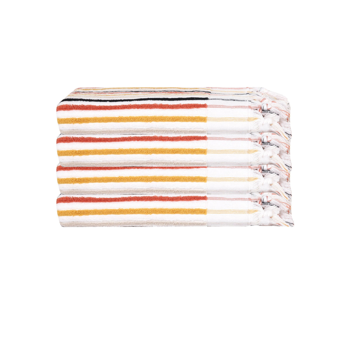Stripes Turkish Terry Hand Towel Bundle