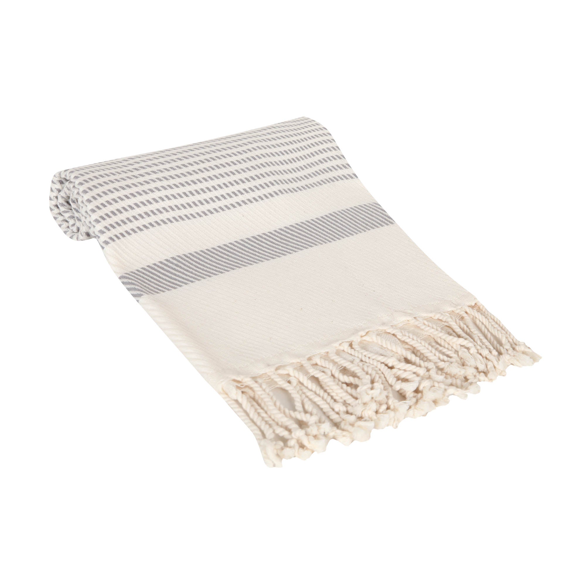 The Pixel Turkish Hand / Kitchen Towel - Olive and Linen