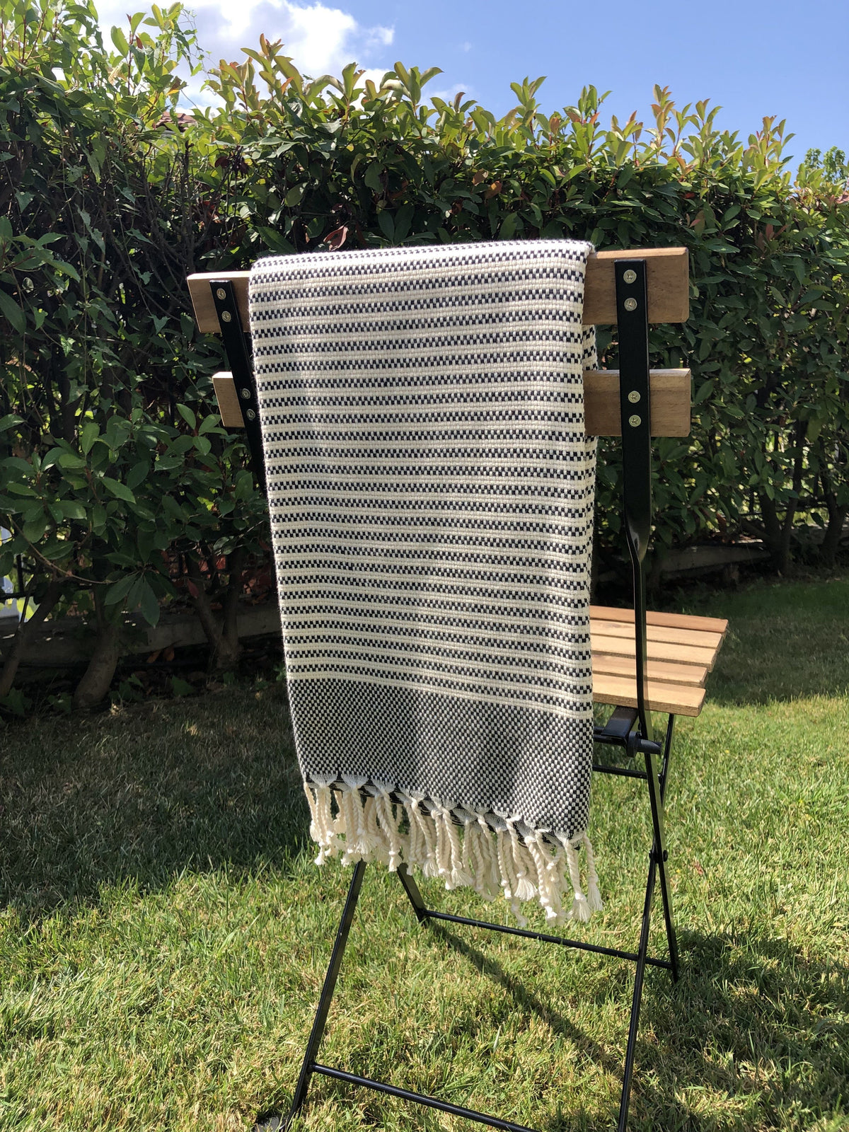Türkisches Handtuch / Überwurf mit Reißverschluss