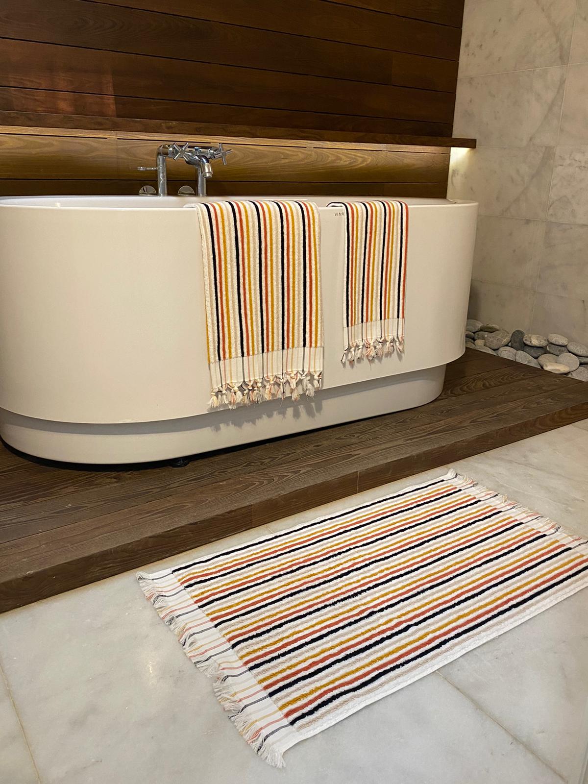 Stripes Turkish Terry Bath Towel