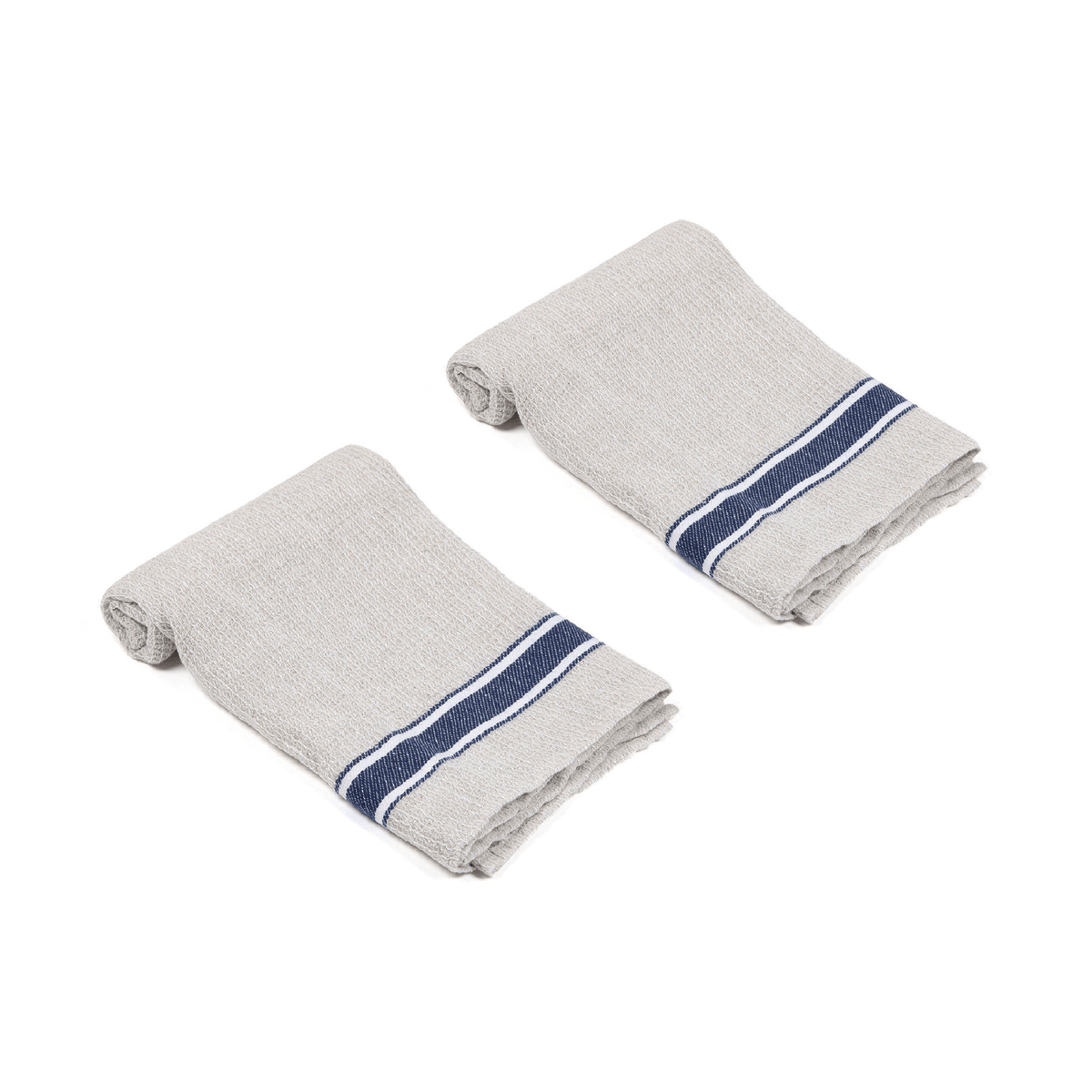 Rustic Kitchen Towel Set of 5 - Olive and Linen