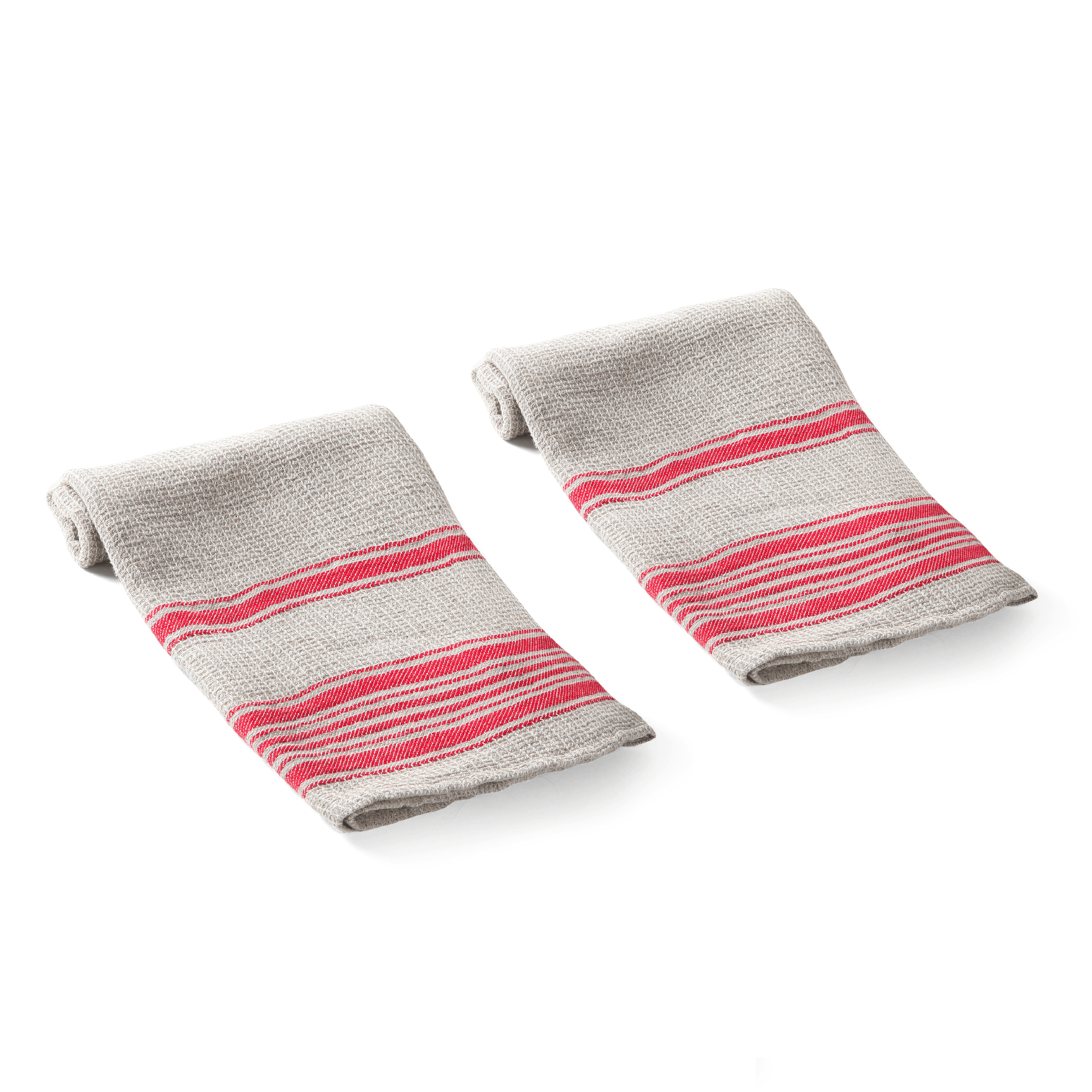 Set of 4 Solid Red Terry Dish Towel, 26